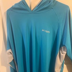 Columbia pfg long sleeve hooded shirt xxl fishing